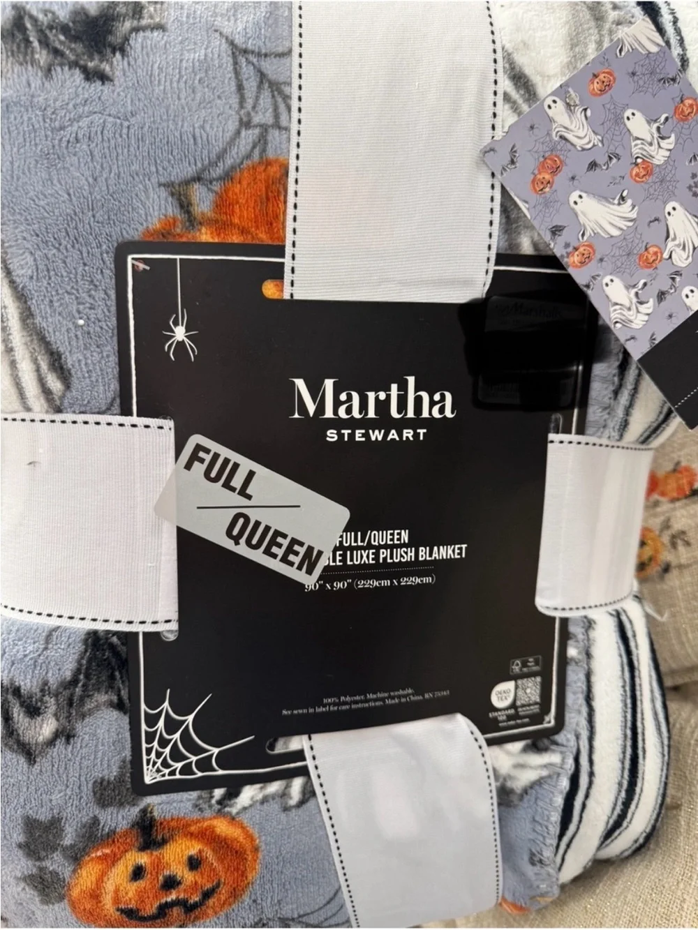 New Martha Stewart Halloween blanket reversible